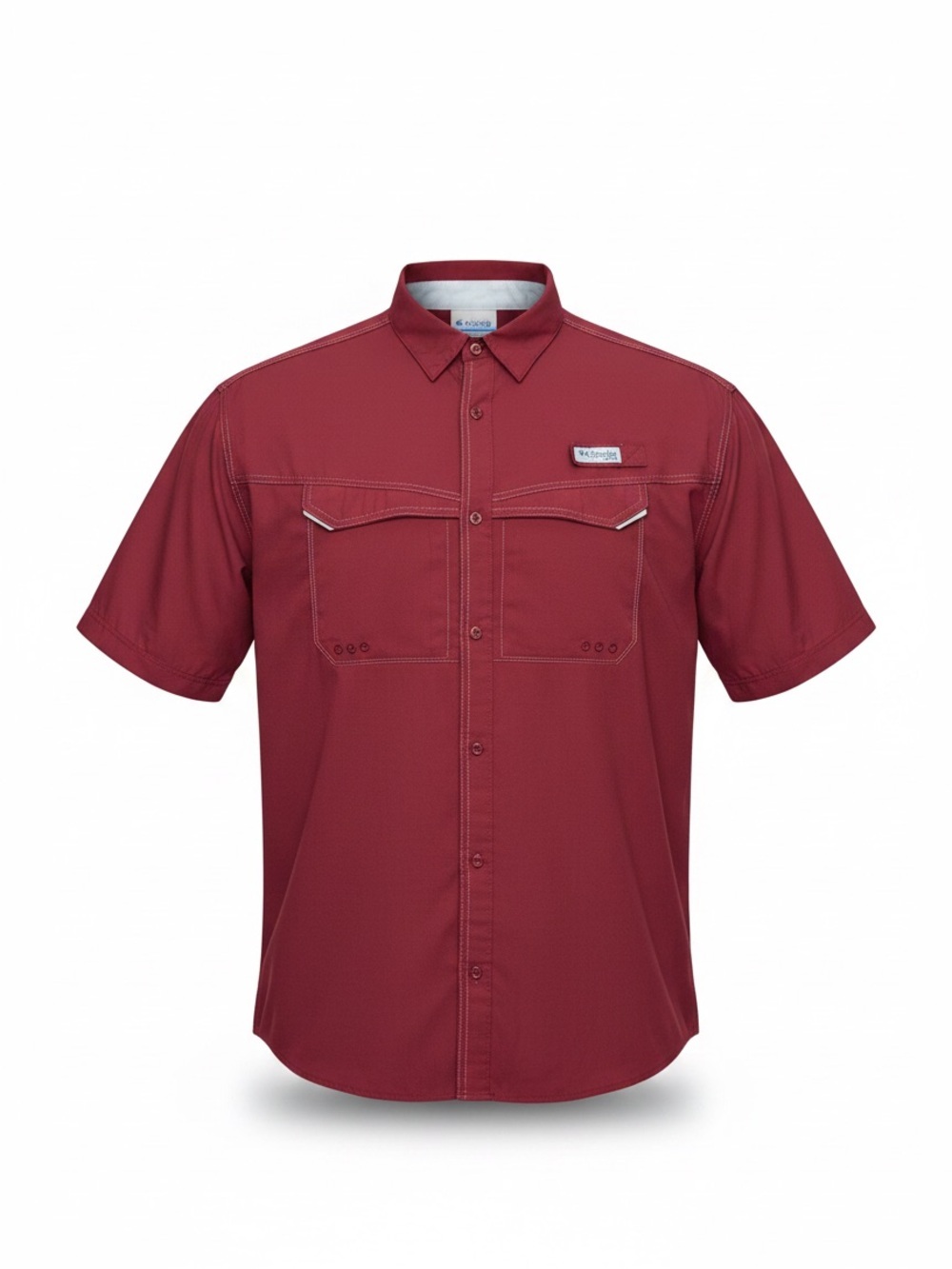 Columbia PFG Omni-Shade Fishing Shirt XL Red Vent Outdoor